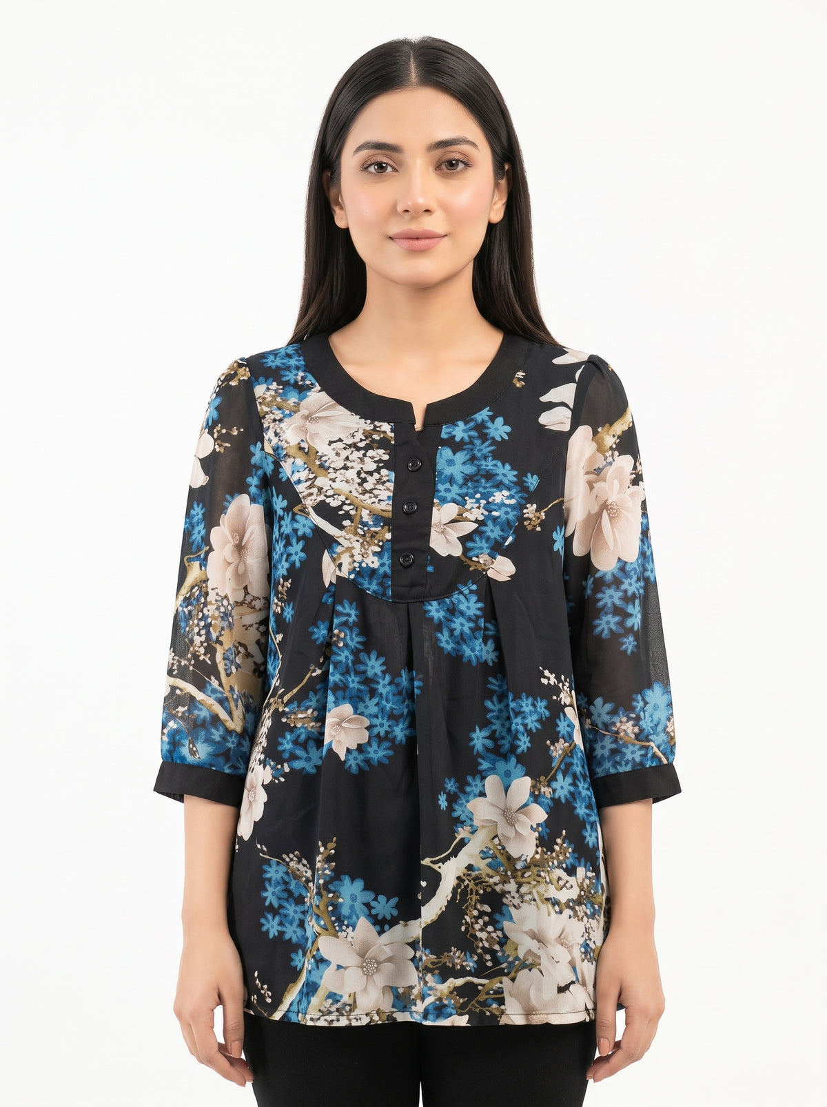 Noir Bloom Women's Top