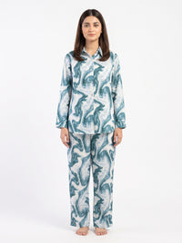Aqua Marble Women's Co-Ord