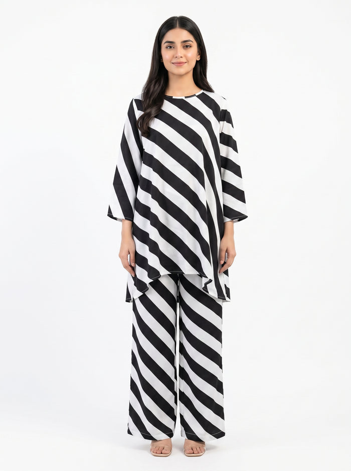 Monochrome Wave Women's Co-Ord
