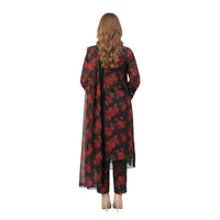 Mohagni Gulnoor Crimson Noir – 3PC Lawn Suit