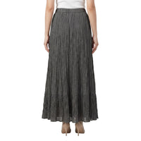 Graphite Crinkle Tier Skirt