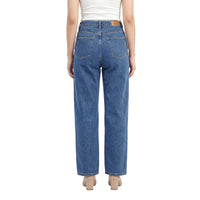 Cross Waist Wide Leg Jeans