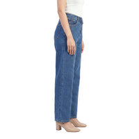 Cross Waist Wide Leg Jeans
