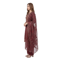 Mohagni Gulnoor Ruby Ember – 3PC Lawn Suit