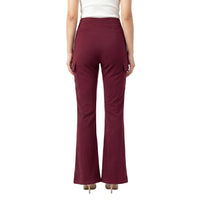 Merlot Cargo Flare Trouser