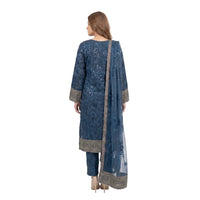 Mohagni Gulnoor Sapphire Bloom – 3PC Lawn Suit