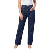 Indigo Cross Waist Jeans