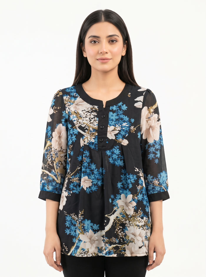 Noir Bloom Women's Top
